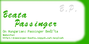 beata passinger business card